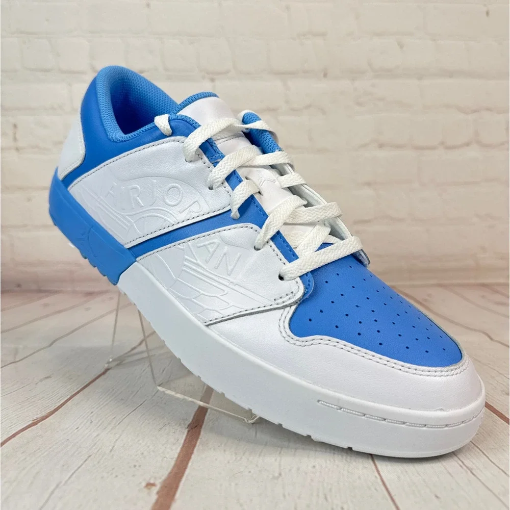 Nike Jordan NU Retro 1 Low White University Blue Golf Shoes Mens 10.5 FZ4153-101 - Picture 1 of 10